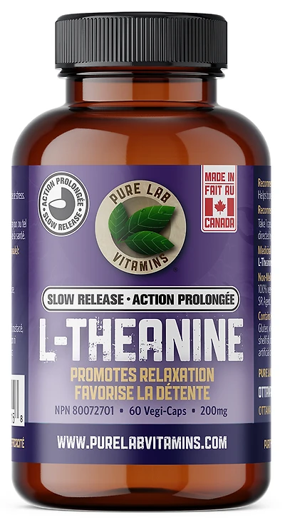 PURE LAB VITAMINS L-Theanine Slow Release (200 mg