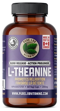 PURE LAB VITAMINS L-Theanine Slow Release (200 mg