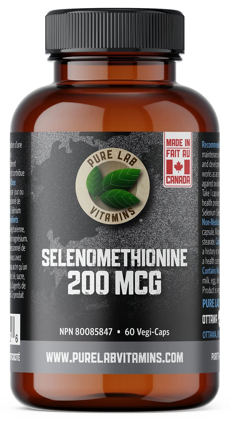 PURE LAB Selenomethionine (200 mcg - 60 veg caps)