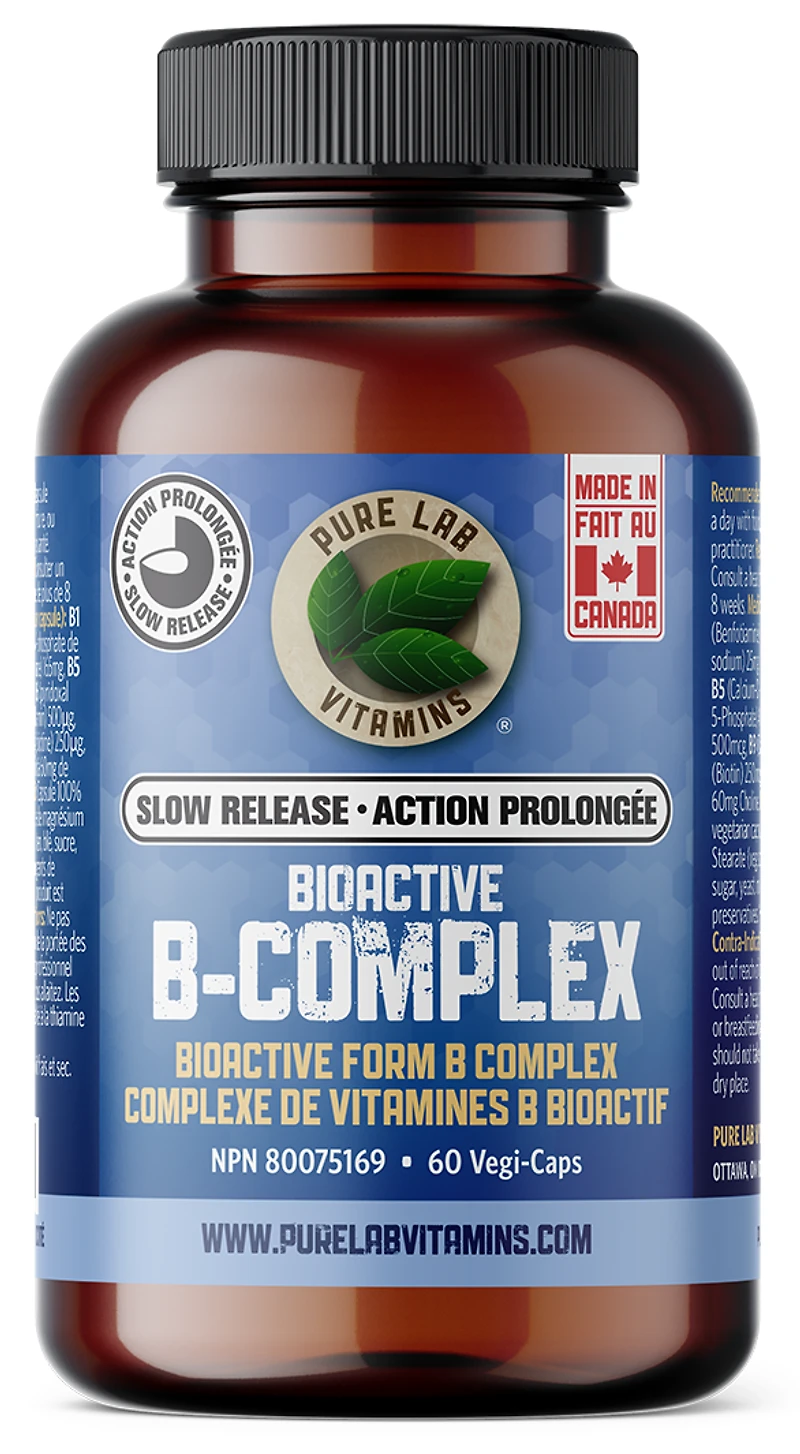 PURE LAB VITAMINS Bioactive B Complex Slow Release ( veg caps