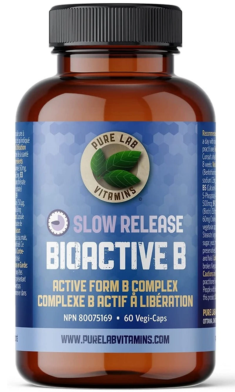 PURE LAB Bioactive B Complex Slow Release ( veg caps