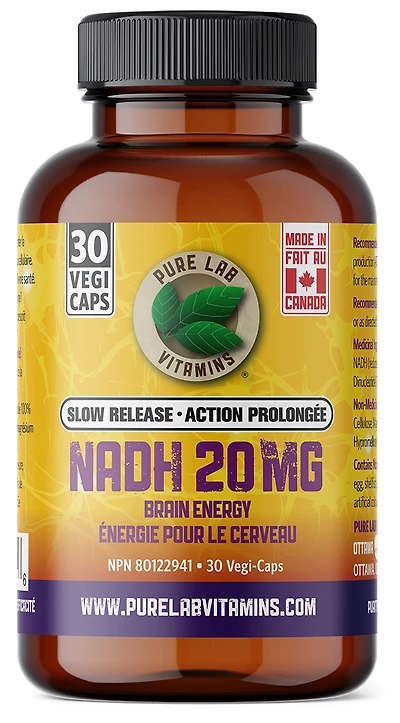 PURE LAB VITAMINS NADH 20MG (60 veg caps)