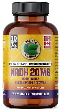 PURE LAB VITAMINS NADH 20MG (60 veg caps)