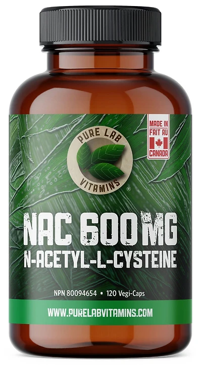 PURE LAB VITAMINS NAC 600MG (120 veg caps)