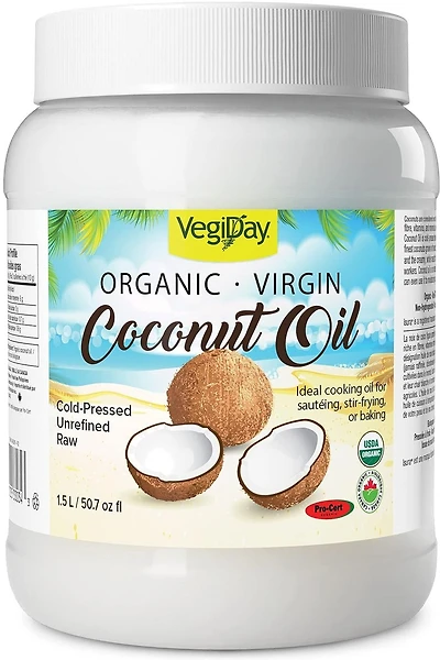 VEGIDAY Organic Virgin Coconut Oil (1.5 L)