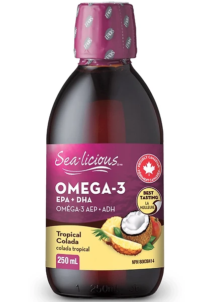 SEA-LICIOUS Omega 3 EPA-DHA (Tropical Colada - 250 ml)