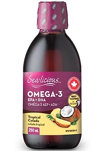SEA-LICIOUS Omega 3 EPA-DHA (Tropical Colada - 250 ml)
