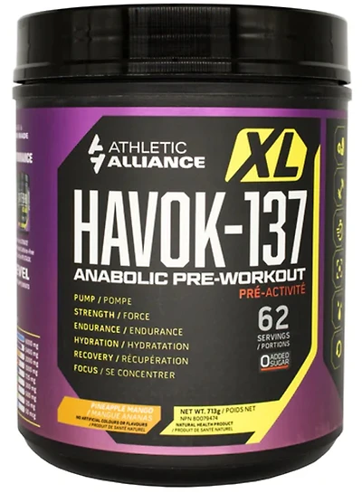 ATHLETIC ALLIANCE HAVOK-137 - Pre Workout (Pineapple Mango - 690 gr)