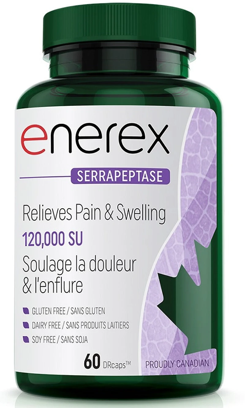 ENEREX Serrapeptase (120,000 SU - 60 caps)