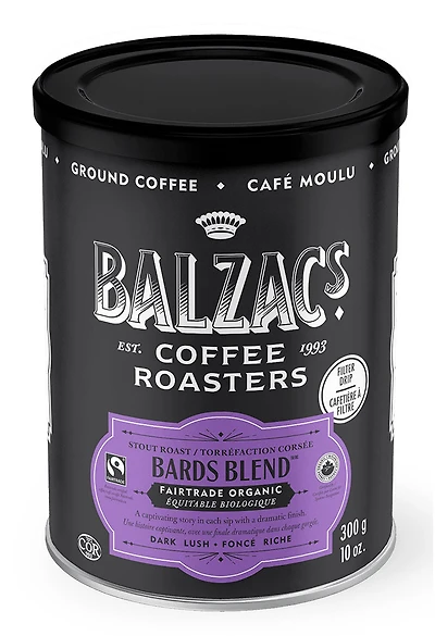 BALZAC'S COFFEE Bards Blend - Ground Coffee
