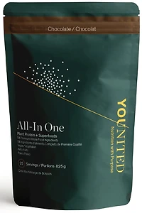 YOUNITED All in One Plant Protein+ Superfood (Chocolate -  825 g)