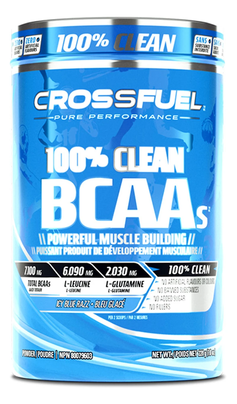CROSSFUEL 100% Clean BCAAs (Blue Raspberry - 220 gr)