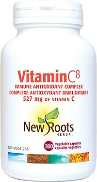 NEW ROOTS Vitamin C⁸ (527 mg - 180 veg caps)
