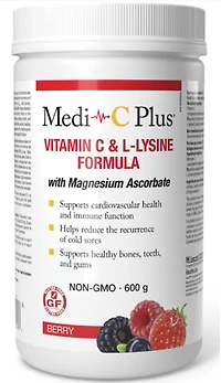 Medi-C Plus Vitamin C & L-Lysine with Magnesium Ascorbate (Berry - 600 gr)
