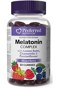 PREFERRED NUTRITION Melatonin Complex (Berry - 60 gummies)