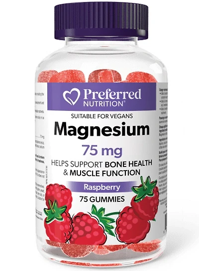 PREFERRED NUTRITION Magnesium (75 mg - 75 gummies)