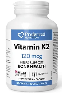 PREFERRED NUTRITION Vitamin K2 (120 mcg - 240 vcaps)