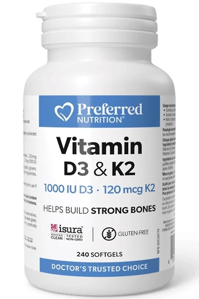 PREFERRED NUTRITION Vitamin K2 & D3 (240 softgels)