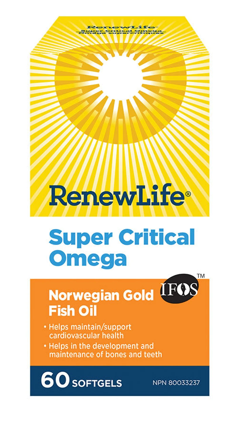RENEW LIFE Super Critical Omega (Norweigan Gold - 60 sgels)