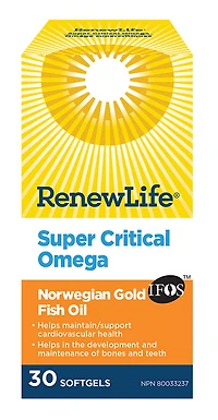 RENEW LIFE Super Critical Omega (30 sgels)