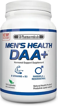 SD PHARMACEUTICALS Men's Health DAA+ ( D-Aspartic Acid - 120 Caps)