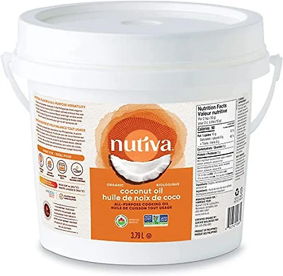 NUTIVA Organic Refined Coconut Oil (3.79 Litres)