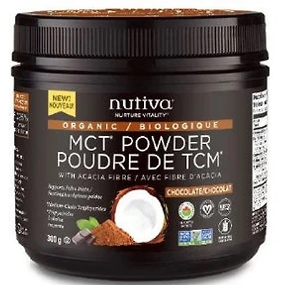 NUTIVA Organic MCT Powder (Chocolate - 300 gr)