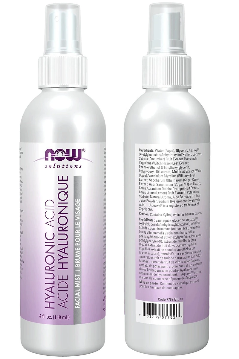 NOW Hyaluronic Acid Hydration Facial Mist (118 ml)