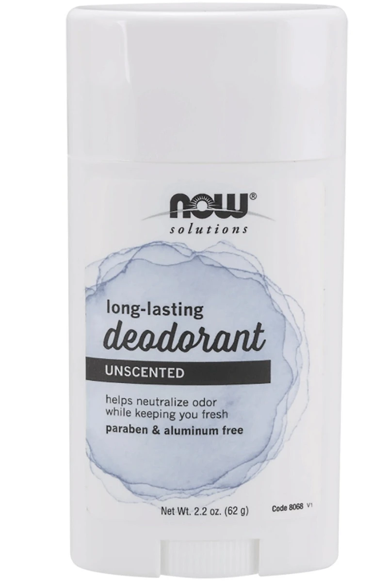 NOW Deodorant Stick (Long-Lasting Unscented - 62 grams)