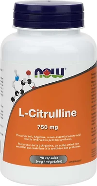 NOW L-Citrulline (750 mg - 90 veg caps)