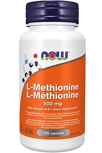 NOW L-Methionine (500 mg - 100 Capsules)
