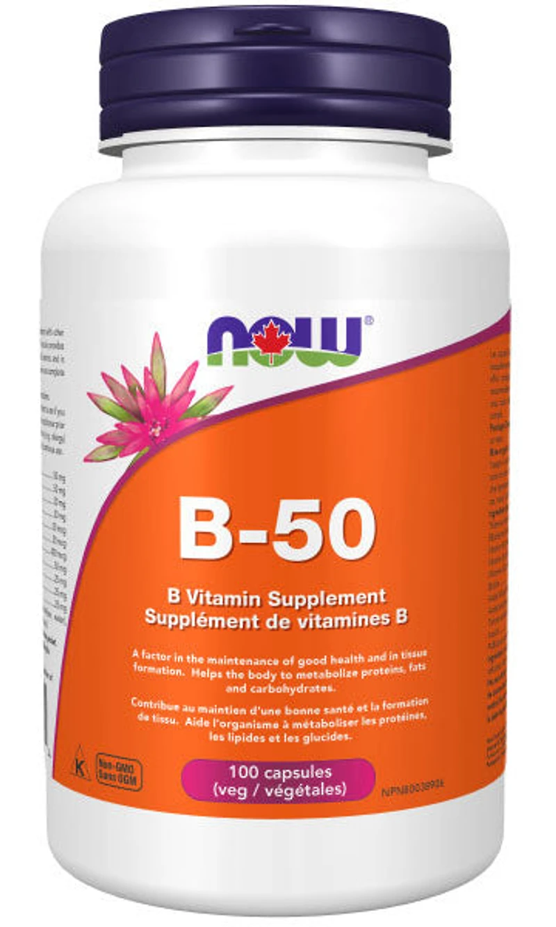 NOW Vitamin B 50 Complex (100 veg caps)
