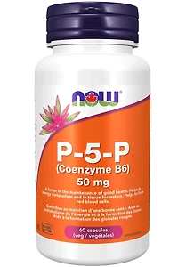 NOW P-5-P Coenzyme-B6 (50 mg - 60 Veg Capsule)