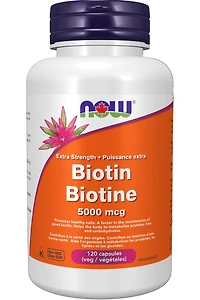 NOW Biotin (5000 mcg - 120 vcaps)