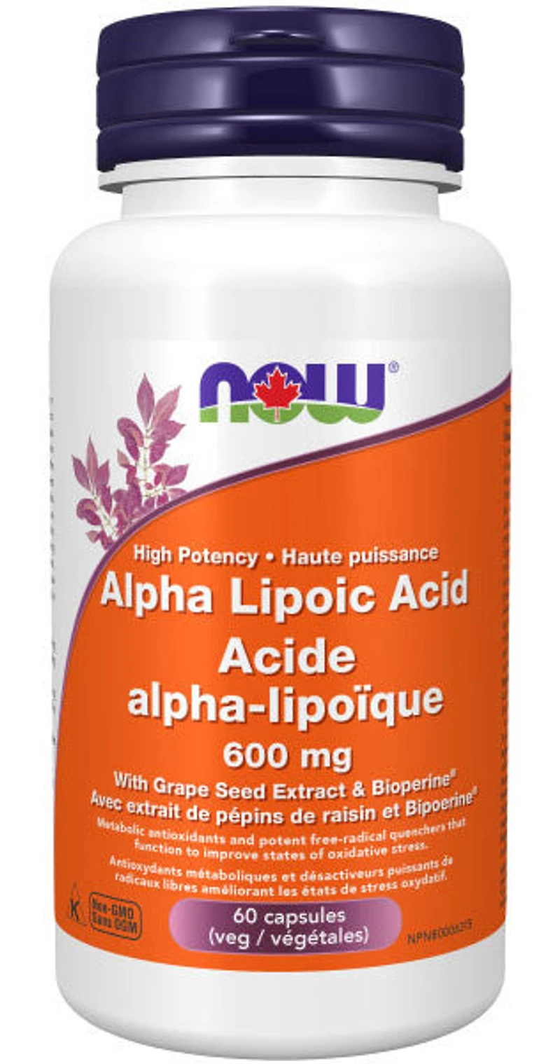 NOW Alpha Lipoic Acid (600 mg - 60 veg caps)