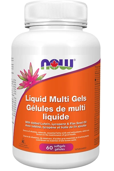 NOW Liquid Multi Gels (with Flax Oil 60 softgels)