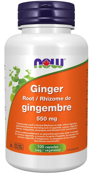 NOW Ginger (550 mg - 100 veg caps)