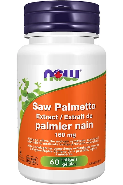 NOW Saw Palmetto Extract (160 mg - 120 Softgels)