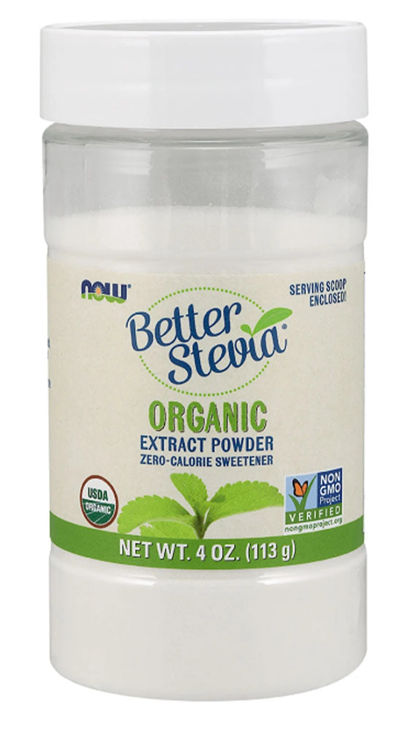 NOW Better Stevia Organic Stevia Powder (113 gr)