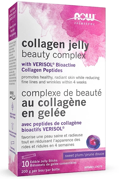 NOW Collagen Jellies Beauty Complex Sweet Plum (10 Sticks)