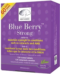NEW NORDIC Blue Berry Strong  (120 tabs)