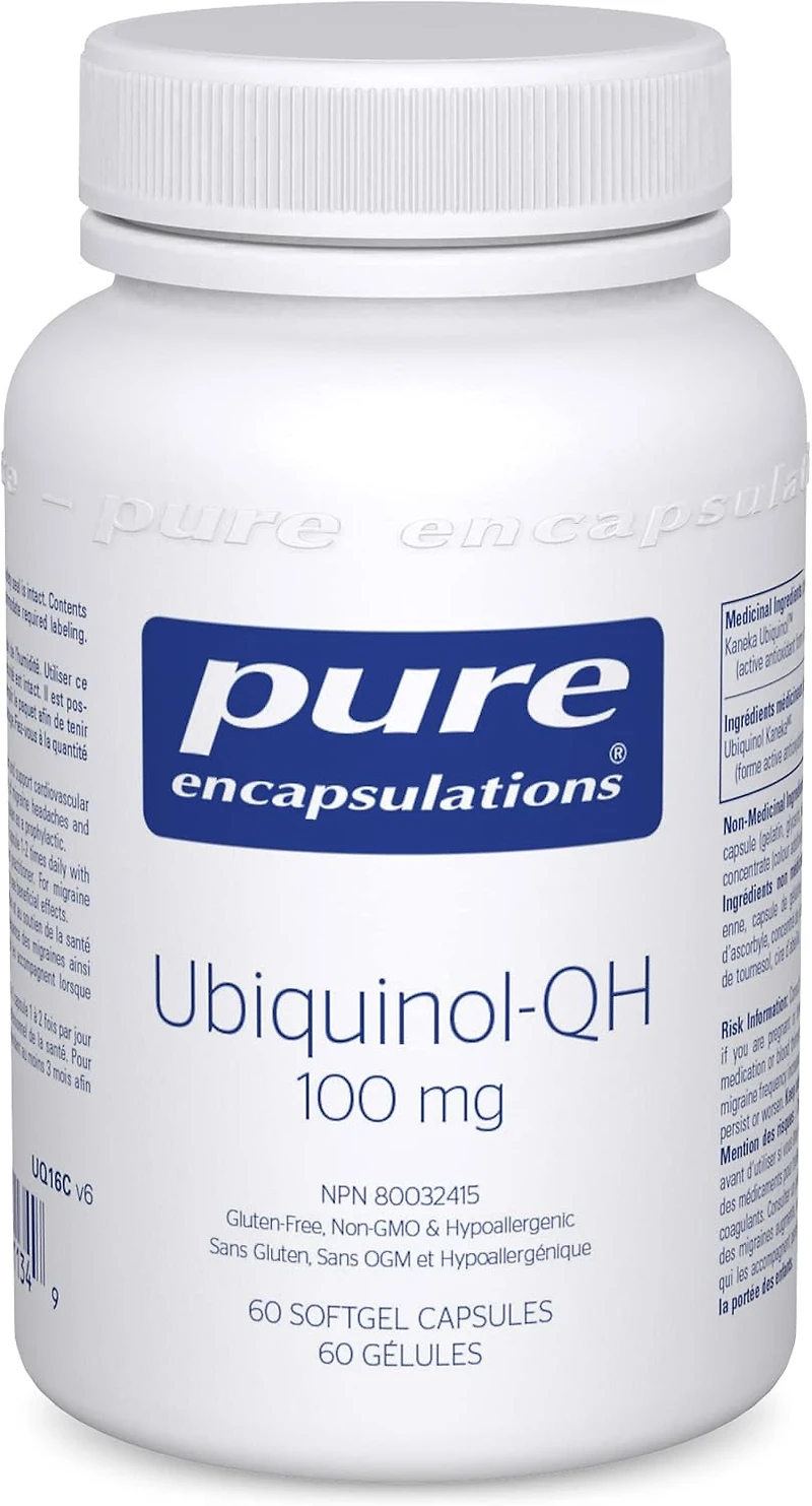 PURE ENCAPSULATIONS Ubiquinol-QH 100 mg (60 Count)