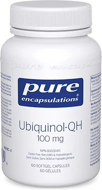 PURE ENCAPSULATIONS Ubiquinol-QH 100 mg (60 Count)