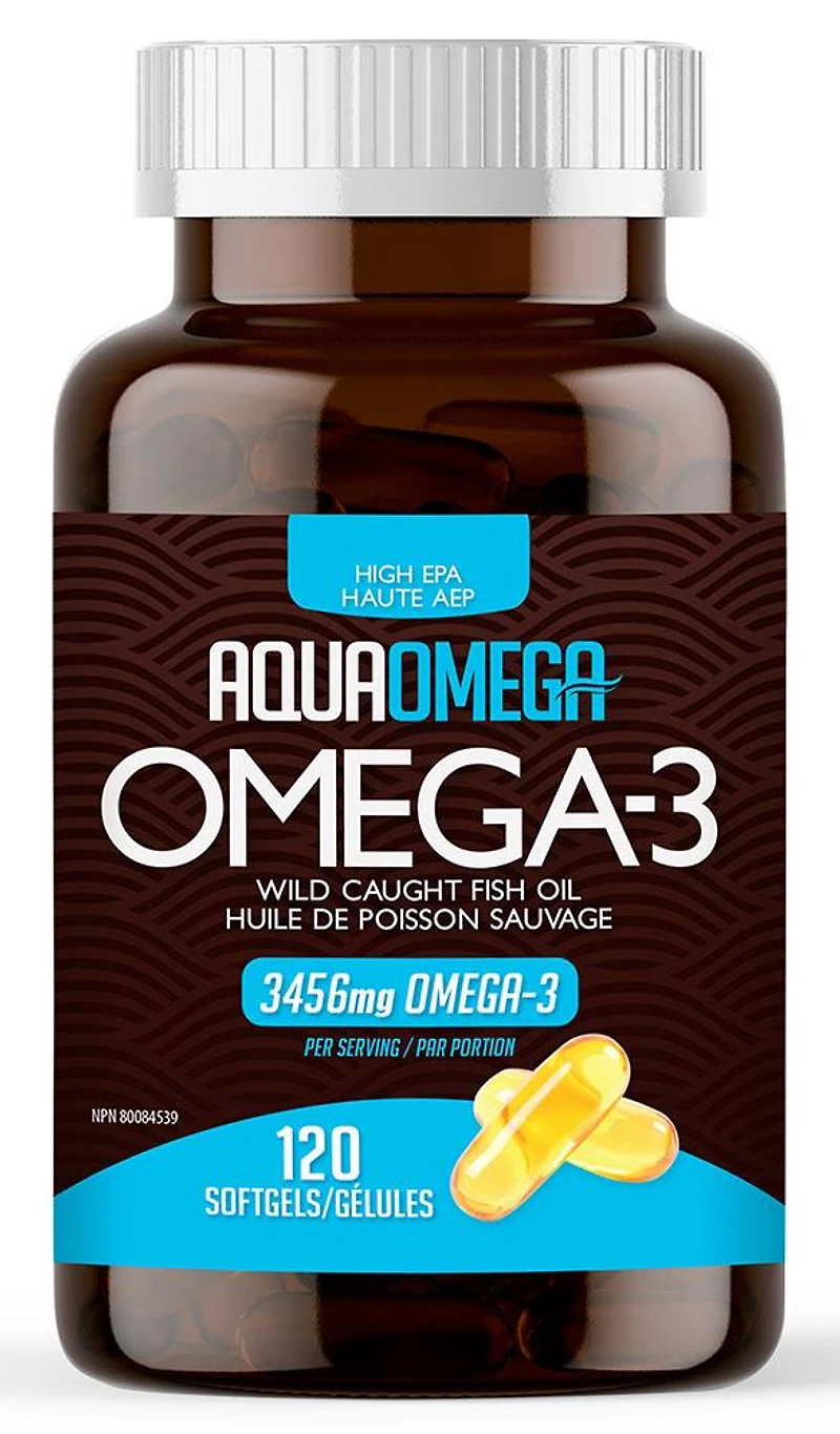 AQUAOMEGA Omega-3 High EPA (120 sgels)