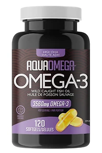AQUAOMEGA Omega 3 High DHA (120 sgels)