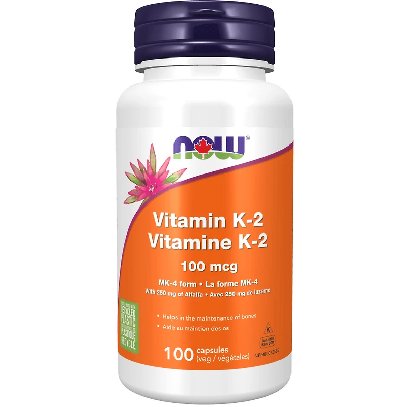 NOW - Vitamin K-2 (100 mcg - 100 vcaps)