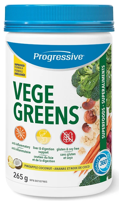 PROGRESSIVE VegeGreens (Pinapple Coconut - 265 gr)