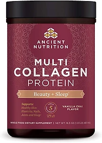 ANCIENT NUTRITION Multi Collagen Protein (Beauty + Sleep - 235 gr)