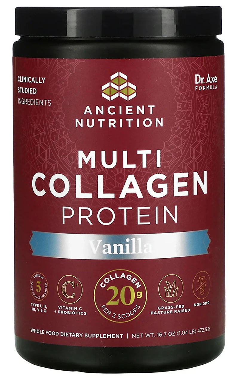 ANCIENT NUTRITION Multi Collagen Protein (Vanilla - 231 gr)