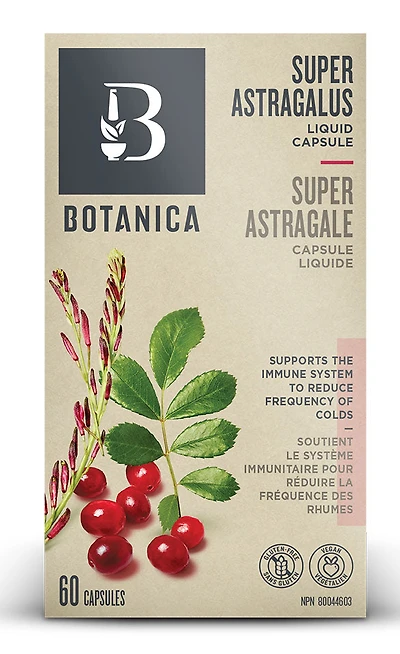 BOTANICA Super Astragalus Liquid Phytocaps (60 caps)